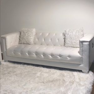 White leather Furniture